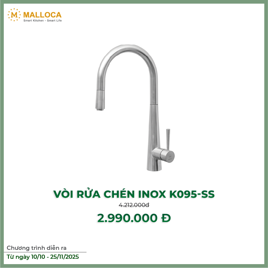 Vòi rửa chén K095-SS