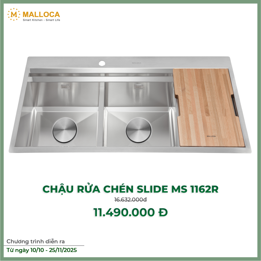 Chậu rửa chén Slide MS 1162R