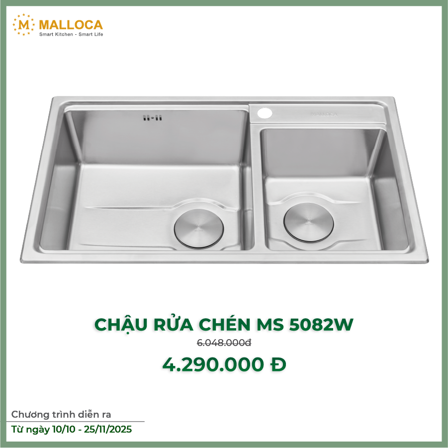 Chậu rửa chén MS 5082W
