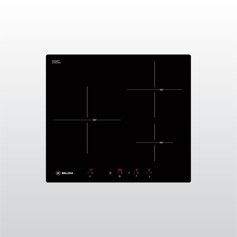 Bếp kính âm 3 từ MI 593 BN