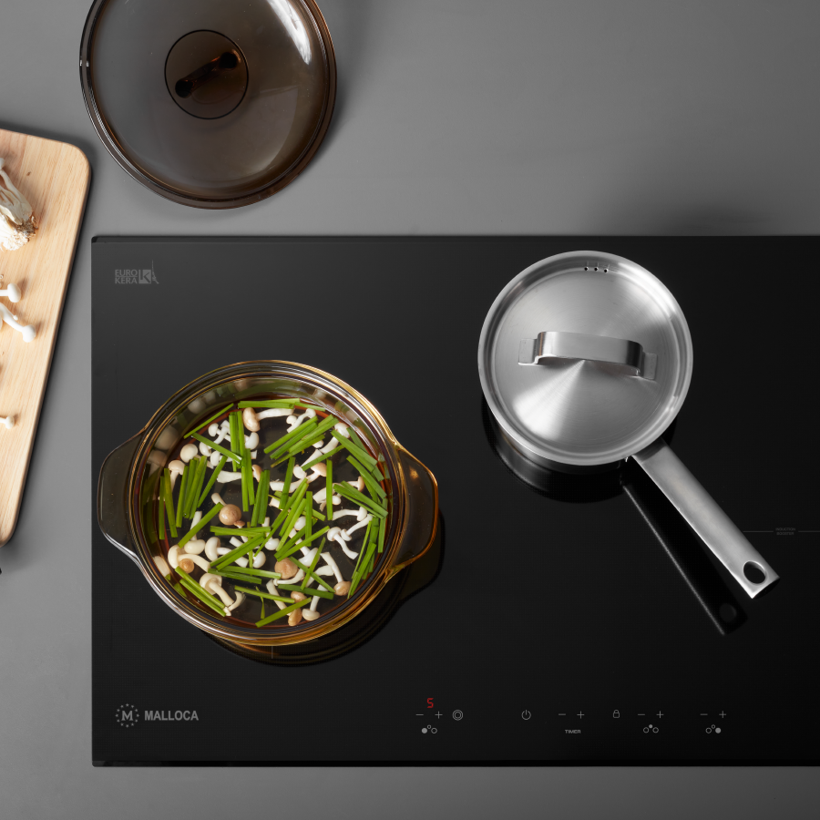 Bếp kính âm 2 từ và 1 điện MH-03IR N