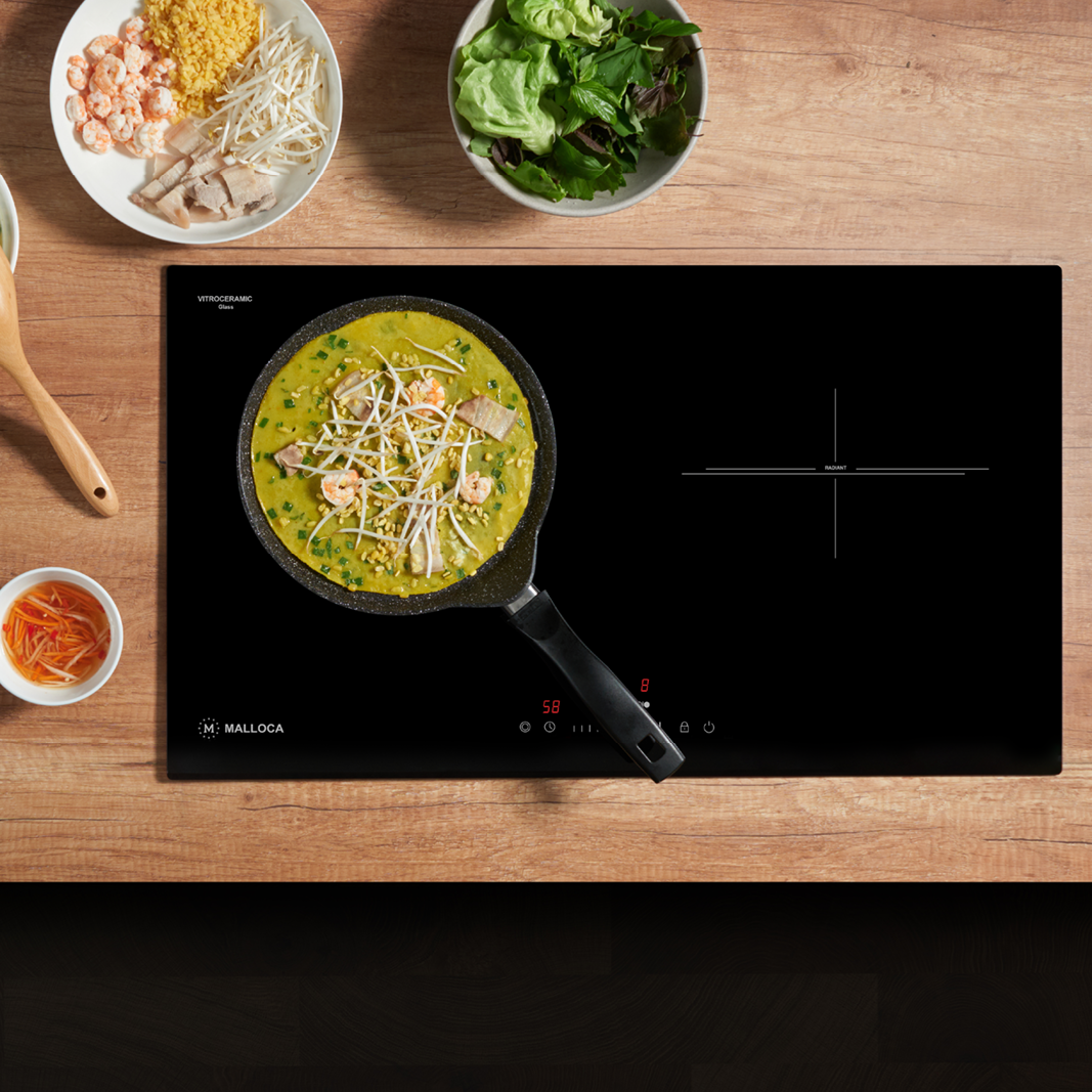 Bếp kính âm 2 điện MH-732 RN