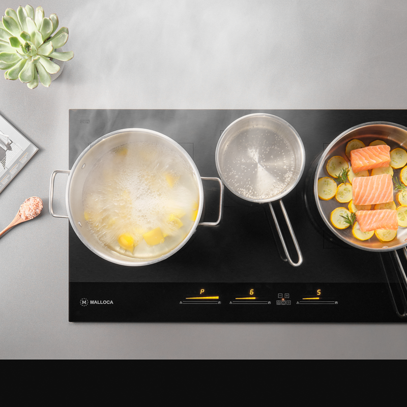 Bếp kính âm 3 từ Skylux MH-803