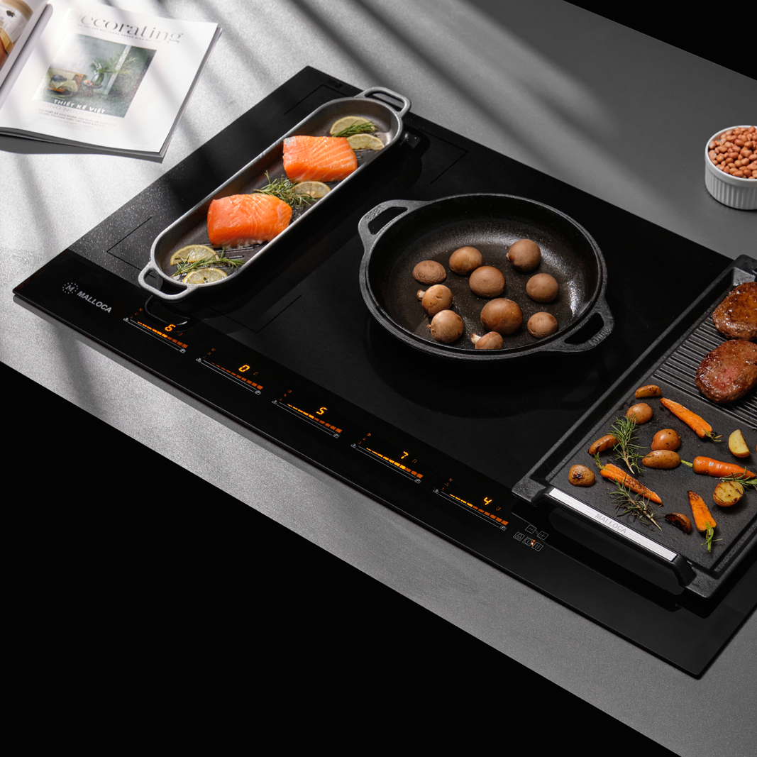 Bếp kính âm 5 từ Skylux MH-885