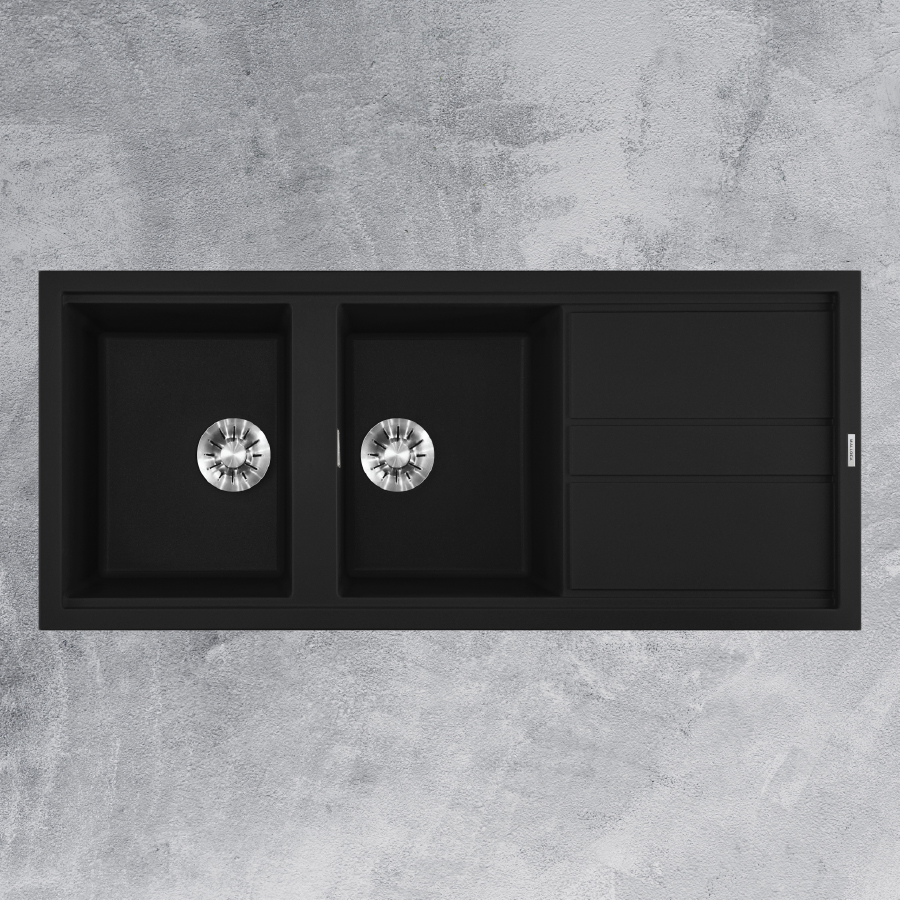 Chậu rửa đá Granite Nano Black K50086