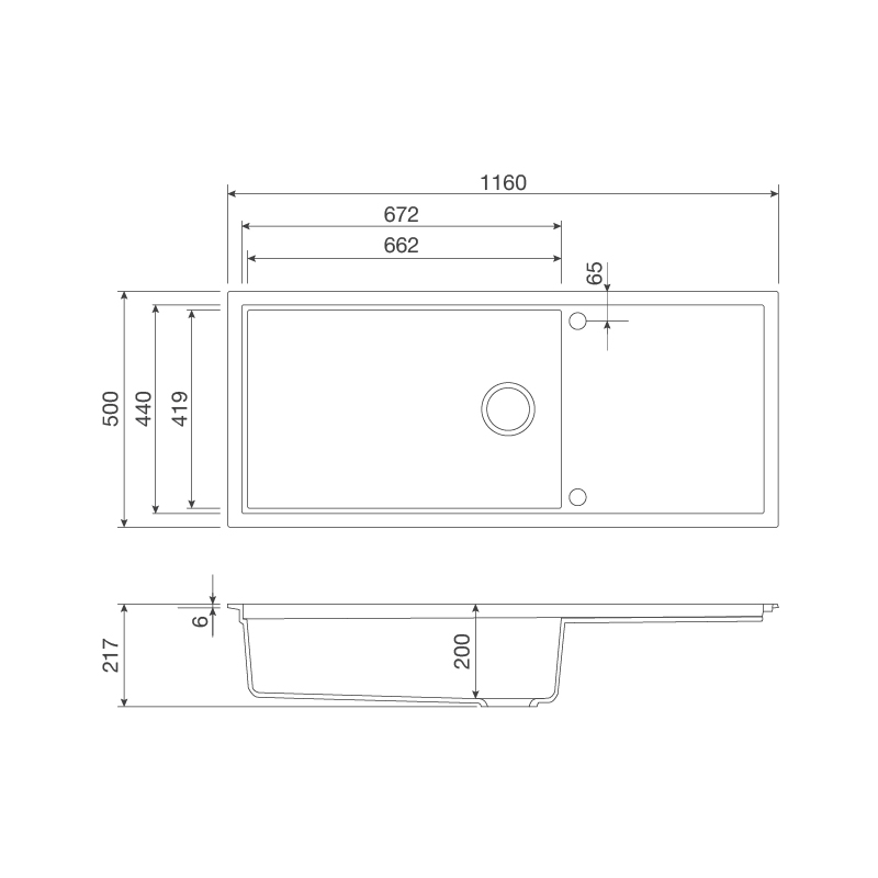 Chậu đá SENSE K82