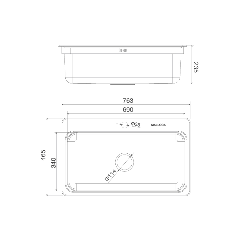 Chậu rửa chén MS 1022D