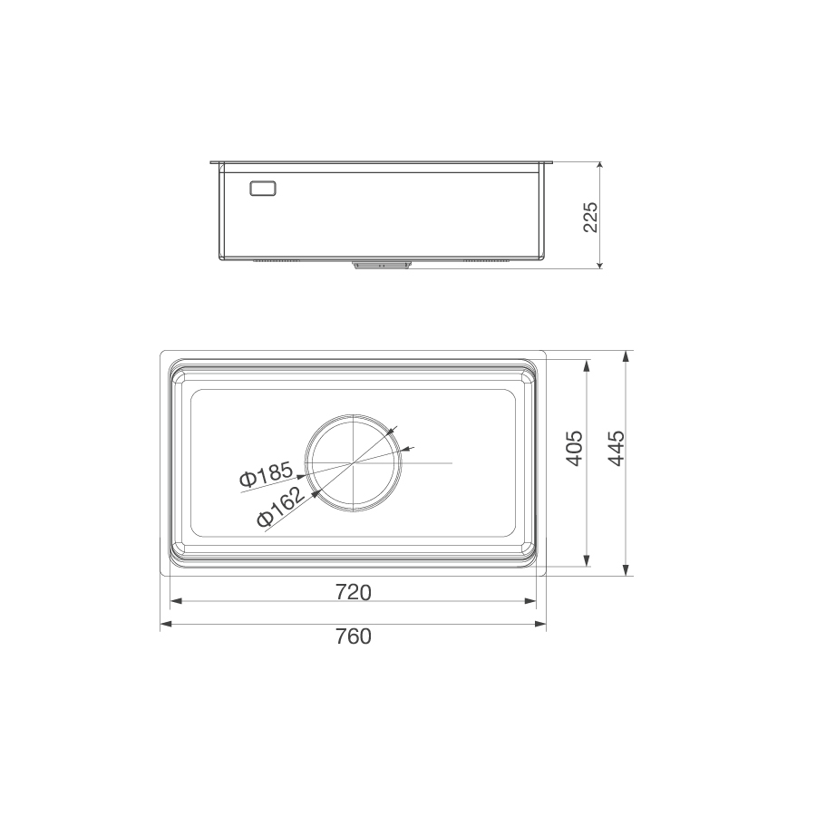 Chậu rửa chén MS 7645 LINEN 
