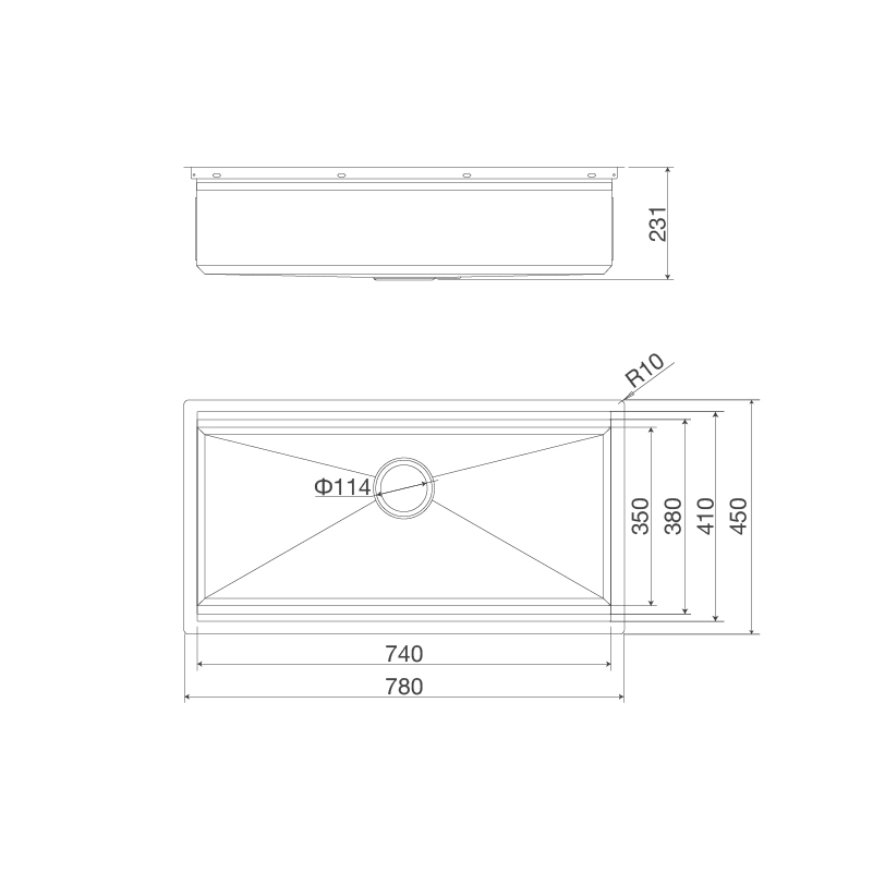 Chậu rửa chén Slide MS 781