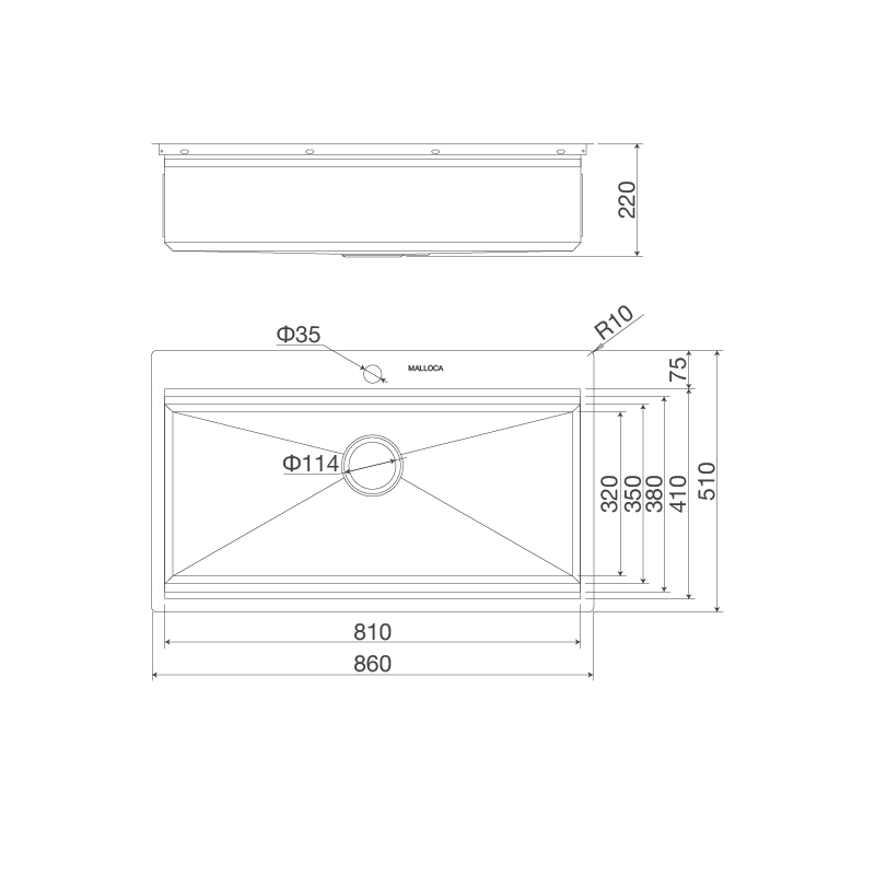 Chậu rửa chén Slide MS 861