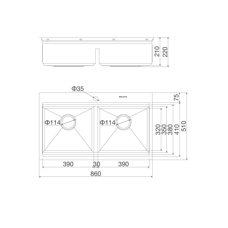 Chậu rửa chén Slide MS 862