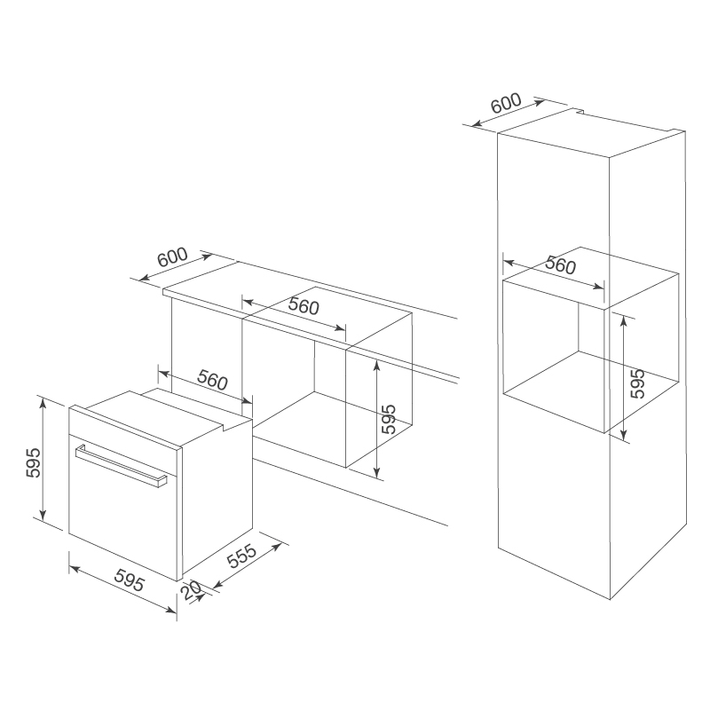  Lò Nướng Âm Tủ Malloca MOV-659 MCB