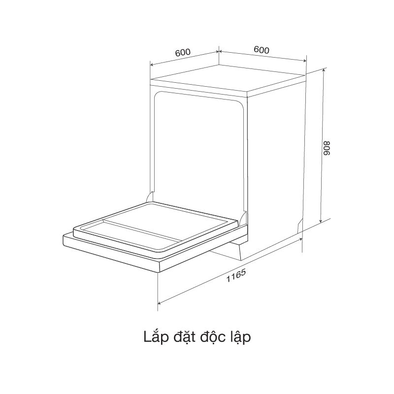 Máy rửa chén MDW15-5035TD
