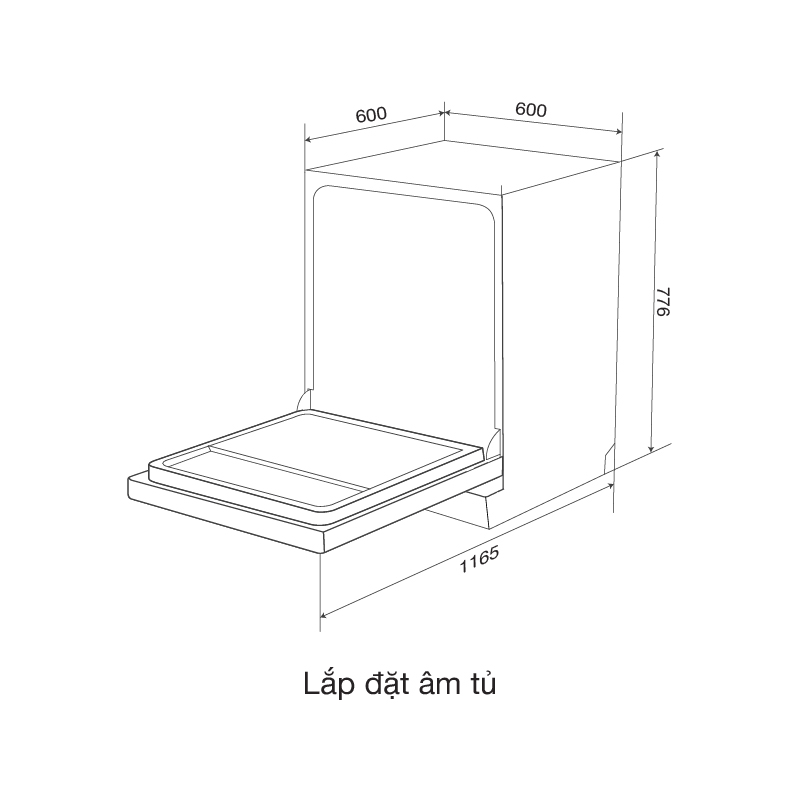 Máy rửa chén MDW15-5035TD