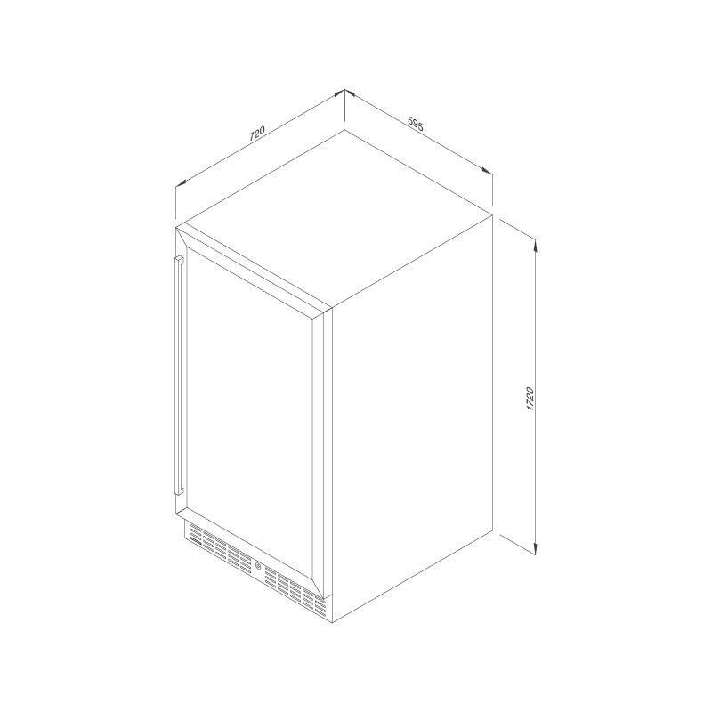 Tủ bảo quản rượu vang âm tủ/ Độc lập MWC-180BG