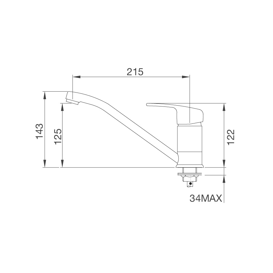 Vòi rửa chén K120C