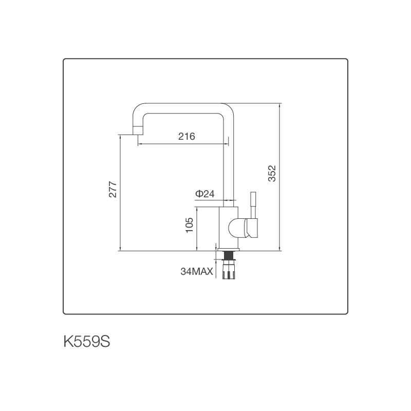 Vòi Chậu rửa chén K559-S