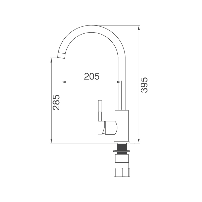 Vòi chậu rửa chén K569-C