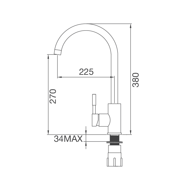 Vòi rửa chén K569-SN