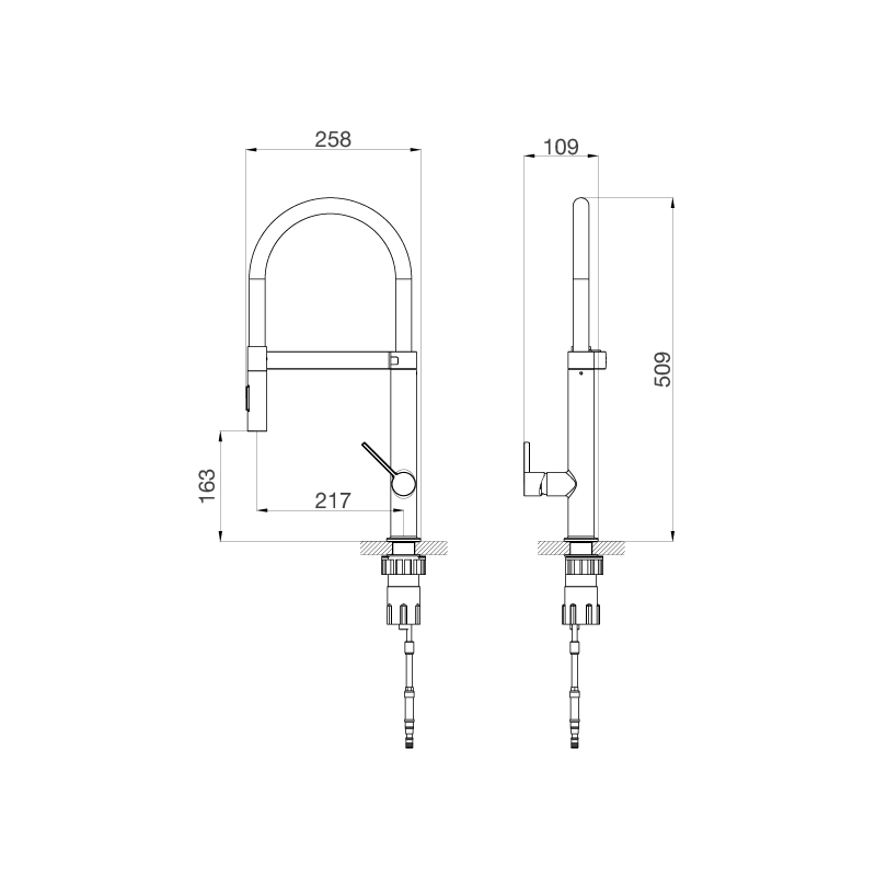 Vòi rửa chén K586SBS