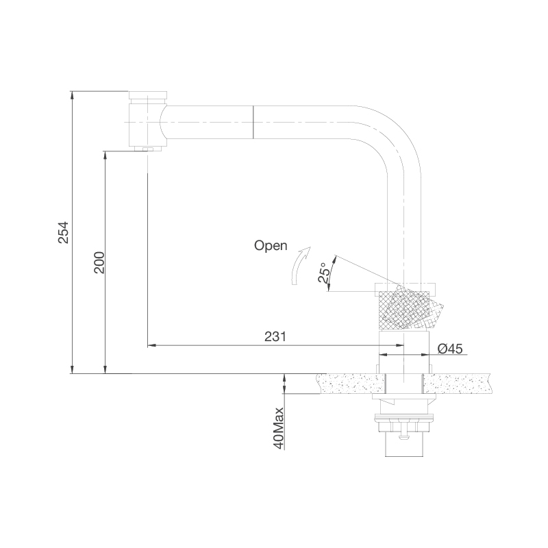 Vòi rửa chén LuxSteel K068-PO