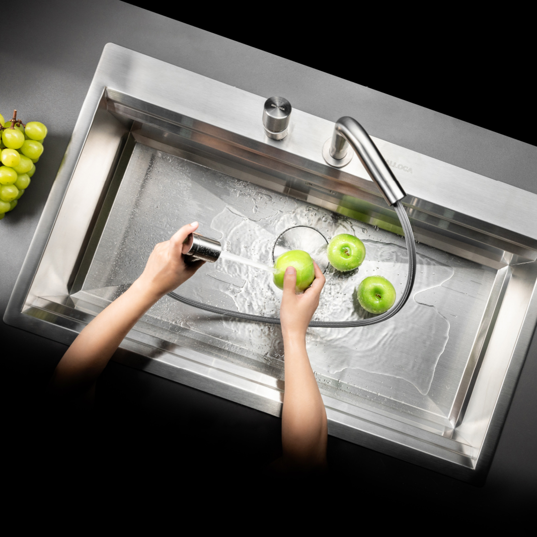 Vòi rửa chén LuxSteel K068-PO